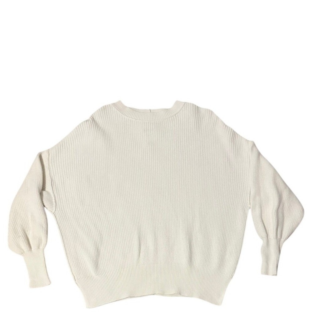Aerie Beyond Cropped White Sweater Size Small - Picture 3 of 8